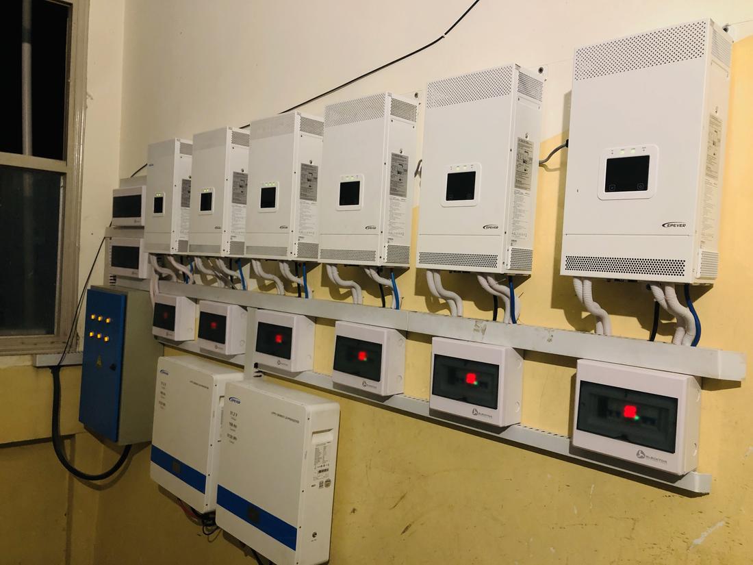 Inverters and batteries at Mingora, Swat
