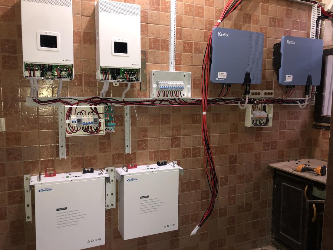 Inverters and batteries at Mingora, Swat